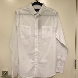 Long sleeve white button up